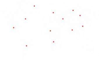 World map with flagged transaction hotspots